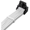 CableMod C-Series Pro Bridged Connection Cable – Variant B, 90°, 16-Pin to 4x 8-Pin PCIe, baltos spalvos