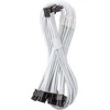 CableMod C-Series Pro Bridged Connection Cable – Variant B, 90°, 16-Pin to 4x 8-Pin PCIe, baltos spalvos