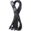 CableMod C-Series Pro ModMesh 12V-2×6-Cable, Sleeved, 16-Pin to 4x 8-Pin, for Corsair Type 4 ir 3 PSUs – juodos spalvos, 60cm