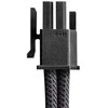 CableMod C-Series Pro ModMesh 12V-2×6-Cable, 90° Connector, for Corsair Type 5 RMx Shift PSUs – carbon, 65cm