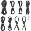 CableMod C-Series Pro ModMesh Cableset, 2x 12V-2×6-Cable, StealthSense, for Corsair Type 5 RMx Shift PSUs – carbon, 65cm