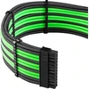 CableMod C-Series PRO ModMesh 12VHPWR Cable Kit for Corsair RM, RMi, RMx (Juodas Label) – juodos spalvos/žalios spalvos
