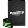 CableMod C-Series PRO ModMesh Cable Kit for RMi/RMx/RM (Juodas Label) – juodos spalvos/hellžalios spalvos