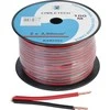 Cabletech Kabelis CCA 2x2.5mm 1m - juoda raudona