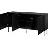 Cama Meble Cama Komoda ISLA 150,5x40x75 matinis juodas