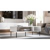 Cama Meble PALAZZO BIS table/latrine 110x60x40 baltas matte