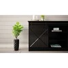 Cama Meble Komoda - Granero 160x80x35 Juodas Blizgesys