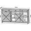 Cama Meble Baldas - Komoda GRANERO 160x80x35 Iš Natūralios Medienos 2 Durys