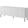 Cama Meble Saugojimo Skrynia - HOLE 190x40,5x74,5 cm, Balta Matinė