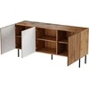 Cama Meble Baldai - JUNGLE Komoda 152x40,5x74,5 Ąžuolo Wotan Juoda