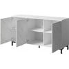 Cama Meble Komoda - Marmo 150x45x80,5 Cm Balta Matinė/Margolo Balta