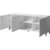Cama Meble Komoda - Marmo 200x45x80,5 Cm Balta Matinė/Margolo Balta