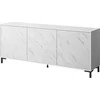 Cama Meble Komoda - Marmo 200x45x80,5 Cm Balta Matinė/Margolo Balta