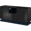 Cama Meble Komoda - QIU 2D1K 150x41,5x75 Juoda