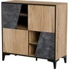 Halmar Cama Meble Knygų Spinta - Cama 4D OVO 90x38xH90 Ąžuolas/Betonas