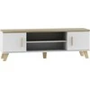 TV staliukas Cama Meble Televizorius - Cama Lotta 160 2D2K Baltas