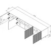 TV staliukas Cama Meble Televizoriaus Spintelė - Pafos 200x42x52, Balta