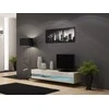 Cama TV staliukas VIGO NEW 30/180/40 (spalva: Sonomos ąžuolas/blizgi balta)