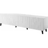 Laikiklis Cama Meble TV Spintelė - BARI 200x42x52 Moderni Balta Matinė 4 Durys