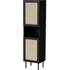 Cama Meble Saugojimo Spinta - JUTA 50x39,5x190, Juoda