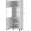 Cama Meble Svetainės Sekcija - Pafos 60x40x182 Matinė Juoda
