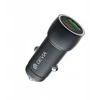 Canyon Devia automobilinis įkroviklis Extreme PD QC 3.0 30W + 18W 1x USB 1x USB-C pilkos spalvos