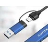 CANYON ŠAKOTUVAS DS-02 4 viename USB-A/C, mėlynas
