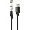 Telforceone Setty magnetic cable DT 3in1 2,5A 1,0 m KBM-01 juodas JO