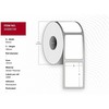 Capture Label 70x30 - Core 25. Baltas.
