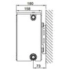 Caradon Compact C33 radiatorius 600 x 800mm