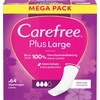 CAREFREE_Plus dideli lengvai kvepiantys įklotai, 64 vnt.
