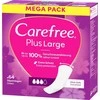 CAREFREE_Plus dideli lengvai kvepiantys įklotai, 64 vnt.