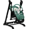 Caretero Maitinimo kėdutė - kūdikio sūpynės Indigo 2in1, juoda/žalia
