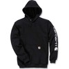 Carruzzo Carhartt Mid Signature Sleeve Logo Hoodie Juodas