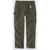 Carhartt Kelnės Carhartt Rugged Flex Duck Dungaree Moss