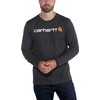 Carhartt Pagrindinio Logotipo Marškinėliai Ilgomis Rankovėmis - Carbon Heather