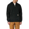 Carruzzo Carhartt Midweight Hooded ZIP Sweatshirt Juodas