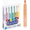 Teksto žymekliai CARIOCA, pasteliniai, 6 vnt.