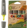 Teksto žymekliai CARIOCA kirsta galvute, ECOFAMILY MEMOLIGHT, 5 mm, 4 vnt.