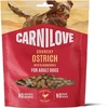 Vafo Praha Sro Carni Love Carnilove Dog Crunchy Snack Mėsingi traškūs skanėstai šunims su stručiu ir gervuogėmis 200 g