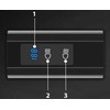 Carruzzo Lampka rowerowa su powerbankiem, 1200lm (L8G2)