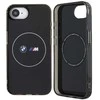 Dėklas BMW IML Metal Baltas Circle MagSafe iPhone 16e Case - Juodas