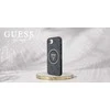 GUESS dėklas, skirtas IPHONE 16e (SE 4 2025) suderinamas su MagSafe GUHMPSE4HG4PRTGK (IML Metal Glitter 4G Circle Triangle) juodas