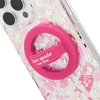 York Kate Spade Niujorko magnetinė kilpa - MagSafe pirštų laikiklis (Pom Pom Rožinė)