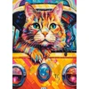 Castorland Dėlionė 300 vnt. - Katės kelionė autobusu
