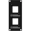 Caymon CAYMON CASY107/B CASY tvirtinimo rėmas su 2 Keystone adapteriais, 1 modulis, juoda versija