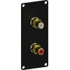 Caymon CAYMON CASY131/B CASY skydelis su 2 moteriškomis stereo RCA jungtimis, 1 modulis, juoda versija