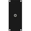 Caymon CAYMON CASY136/B Panel CASY 3,5 mm lizdo jungtis – 3 kontaktų susukta jungtis, 1 modulis, juoda
