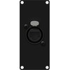 Caymon CAYMON CASY167/B CASY skydelis su praėjimu: etherCON – RJ45, 1 modulis, juoda versija