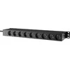 Caymon CAYMON PSR429F/B Maitinimo juostelė 19" – 9 prancūziški lizdai, LED lemputė / USB / saugiklis